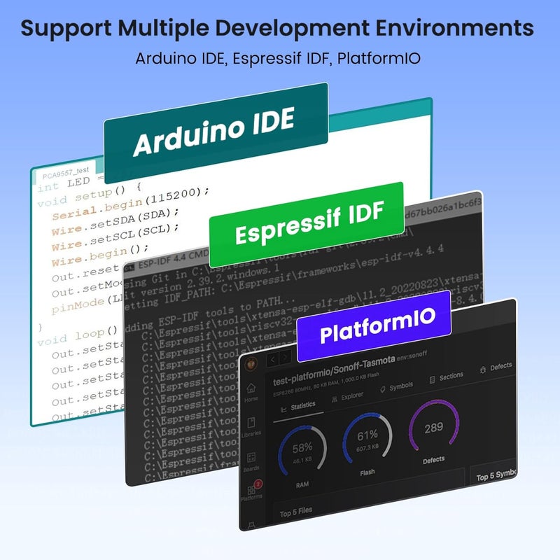 ELECROW شاشة ESP32 800×480، شاشة لمسية IPS بحجم 5" مع غلاف أكريليك، تدعم تفاعل الصوت الذكي، معالج ثنائي النواة 32 بت LX7، يصل إلى 240 ميجاهرتز، متوافقة مع Arduino و ESP-IDF و LVGL - Image 5